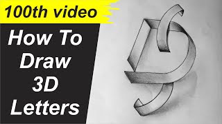 How to Draw DS Logo Pencil Art (100th video) - drawing sheet