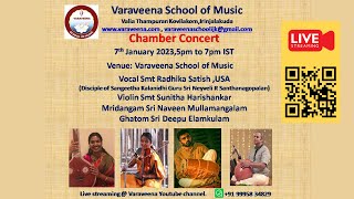 CHAMBER CONCERT   |   Vocal Smt. Radhika Satish, USA   |   Varaveena School of Music