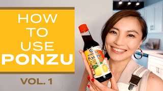 How to Use PONZU | Easy Ponzu sauce recipes vol. 1 - Full course ponzu meal! 英語で料理