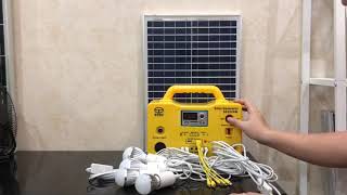 Solar generator lampu untuk penerangan lampu rumahan