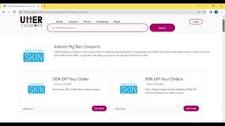 80% Off Using Admire My skin Coupons & Promo Code