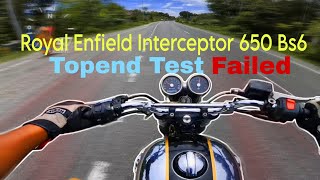 Royal Enfield Interceptor 650 Topend Test | Bs6 @royalenfield  #interceptor650