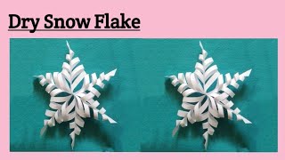 paper se banaye snow flake