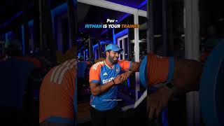 If ROHIT SHARMA was your trainer 🫡 🏏