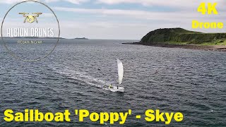 Cinematic Skye - Sailboat 'Poppy', Stein Bay, Waternish - DJI AIR3 4K - June 2024