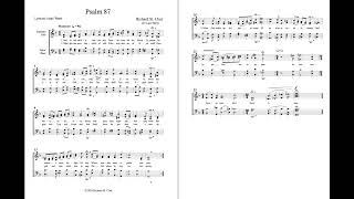 Richard St. Clair: Psalm 87 for Chorus