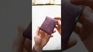 Samos Wallet in Purple Mexico Leather #leathercraft