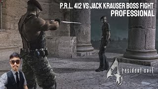 Resident Evil 4 HD Project 2022: P.R.L. 412 VS Jack Krauser Boss Fight (Pro)