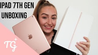 BRAND NEW Apple iPad 2019 7th Gen 10.2 Inch 32GB WiFi in Gold UNBOXING and review | 2020