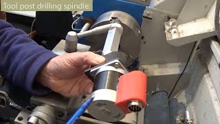 Tool post drilling spindle