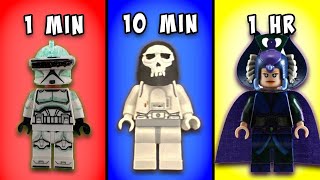 1 Minute vs 1 Hour LEGO Custom Figure