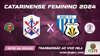 AO VIVO -  MARCÍLIO DIAS x AVAÍ KINDERMANN - CAMPEONATO CATARINENSE FEMININO 2024