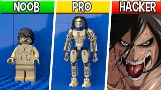 LEGO Eren Titan : Noob, Pro, HACKER! / (Attack on Titan the Movie: The Last Attack (2024)