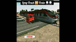 long trailer 🆚️Train 🚆#bussimulator #bussimulatorindonesia #bussid #ytshorts #viral#shorts #trending