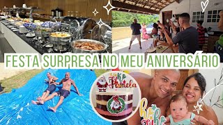 FESTA SURPRESA | FUI ENGANADA | MARIDO MENTIU, CAFÉ DA MANHÃ CHIQUE | FIZEMOS UM ESCURREGA NA GRAMA