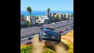 GTA VC VS GTA V : CAR FLIP LOGIC #shorts #YoutubeShorts #gta5 #gtavc