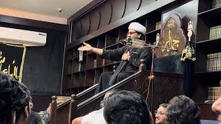 Majlis 12 muharram Maulana Razi haidar  haidary sahab live hussainiya kinder Kuwait