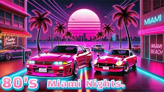 80's Miami Nights Drive | Synthwave Music