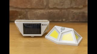 BuildCraft Set of 2 x 400 Lumens Solar Security Lights