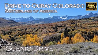 Drive to Ouray, Colorado - Switzerland of America - Scenic Drive - Fall 23