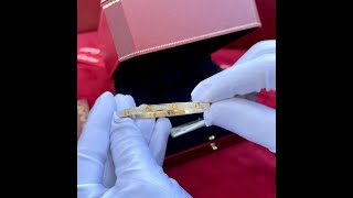 Unboxing Video | Cartier Love Bracelet, Diamond-Pave Small Model, Yellow Gold, Diamonds