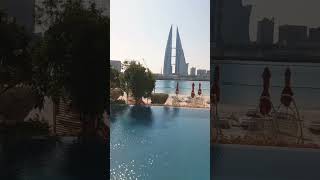 Pool and Cabanas| Four Season Hotel #bahrain #short #shortvideo #theview #ilovebahrain #bahrainbay