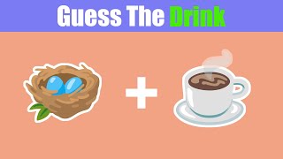 Can You Guess The DRINK by Emojis 🍹🥥 | Drink Quiz