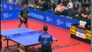 Tischtennis Bundesliga: Petr Korbel vs Kalinikos Kreanga 2002