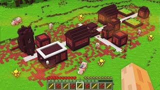 I look this NETHER VILLAGE in My Minecraft World !!! Secret Pigman Nether Base in Minecraft !!!