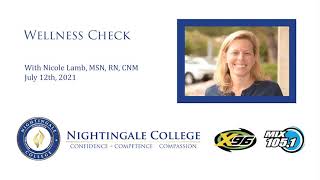 Wellness Check, July 12th,  with Nicole Lamb, MSN, RN, CNM