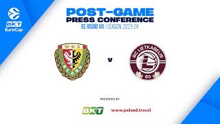 Post-game press conference | EuroCup 23-24 Round VIII | Slask Wroclaw - 7bet-Lietkabelis Panevezys