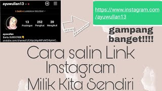 Cara salin Link Instagram kita sendiri