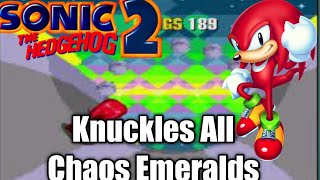 Sonic 2 Knuckles All Chaos Emeralds No Death