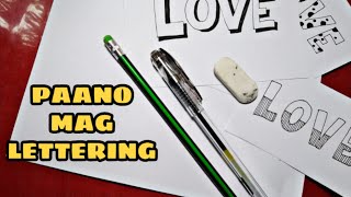 Lettering the Word Love | HOW TO DO LETTERING