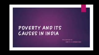 Causes of poverty in India