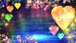 4K Heart   Flowers Traditional Hindu Colorful Florish Love HD Background Animati