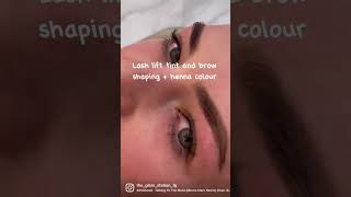 Lash lift eyebrow henna