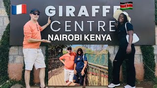 Things must do in Nairobi kenya, our experience at giraffe center #interracialcouple #nairobivlog