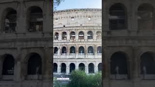 Magnífica arquitetura do Coliseu🇮🇹 in Rome #colosseum #rome #italy #travel #