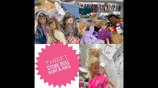 Thrift store doll hunt haul Barbie vintage Revlon