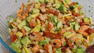 Les comparto mi Receta de Ceviche de Camarón queda deli