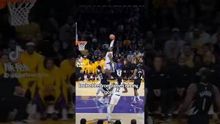 LeBron James posterized Paul George #nba #basketball #sportswrap #sports #shorts