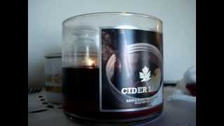 Bath and Body Works Candle Review- Candle of the Week: Cider Lane (2013)