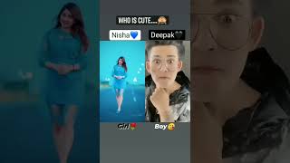 #deepak joshi vs Nisha  || latest duet #short video || #viral video #tiktok duet #short #viral