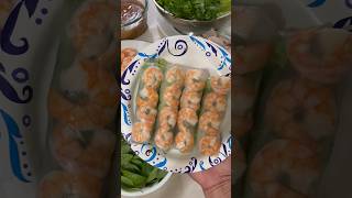 Vietnamese Summer Rolls With Dipping Sauce #shorts #vietnamesefood #homeiswheretheheartis