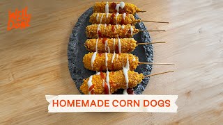 How to make crunchy and delicious homemade corn dogs  🌭