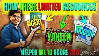 How these LIMITED RESOURCES helped me SCORE 710/720 in NEET 2024? | NEET 2025 | ABHAY SHAH