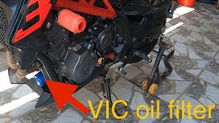 VIC engine oil filter to my Benelli 302s.