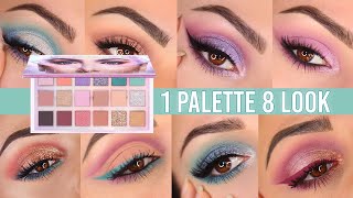 1 PALETTE 8 LOOK | MERCURY RETROGRADE by HUDA BEAUTY| ItsNora