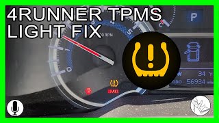 Toyota 4Runner TPMS Light Fix